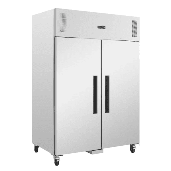 European style two-door upright freezer