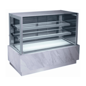 Three-layer right angle cake display cabinet