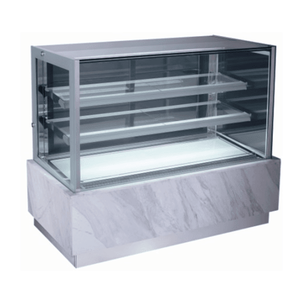 Three-layer right angle cake display cabinet