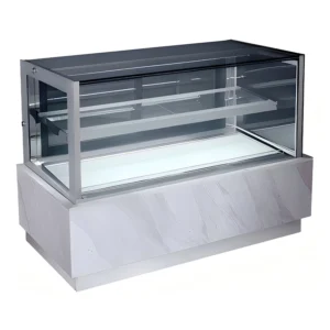 1200MM 2-Tier Right-Angle Glass Cake Display Refrigerator