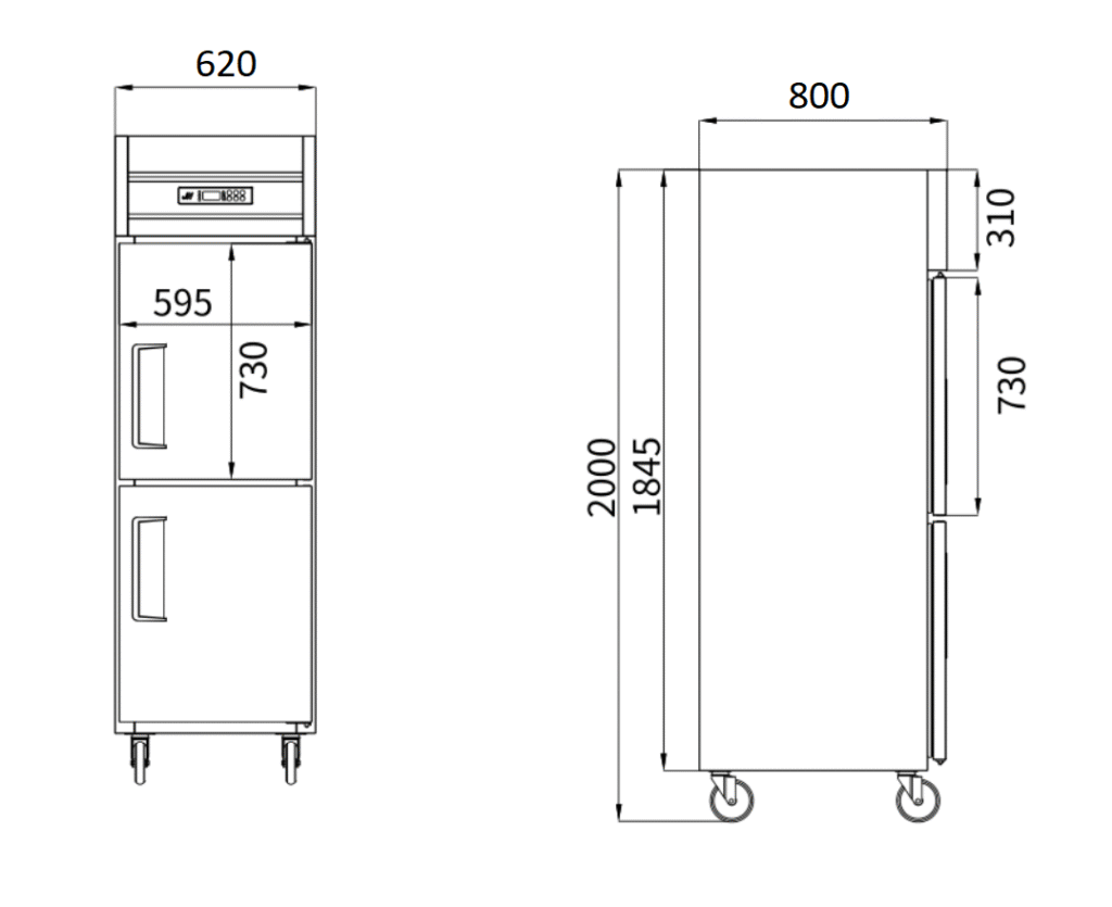 14-Tray Upright Air-Cooled Freezers 2 14 - Tray Upright Air - Cooled Refrigerators
