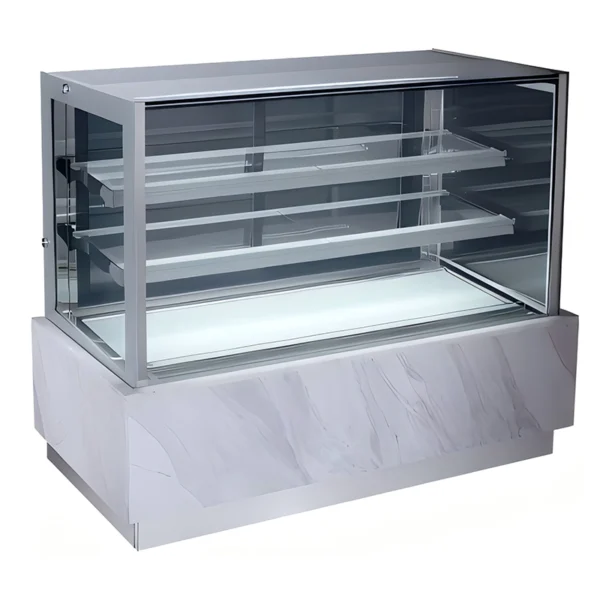 1500MM 3-Tier Right-Angle Glass Cake Display Refrigerator