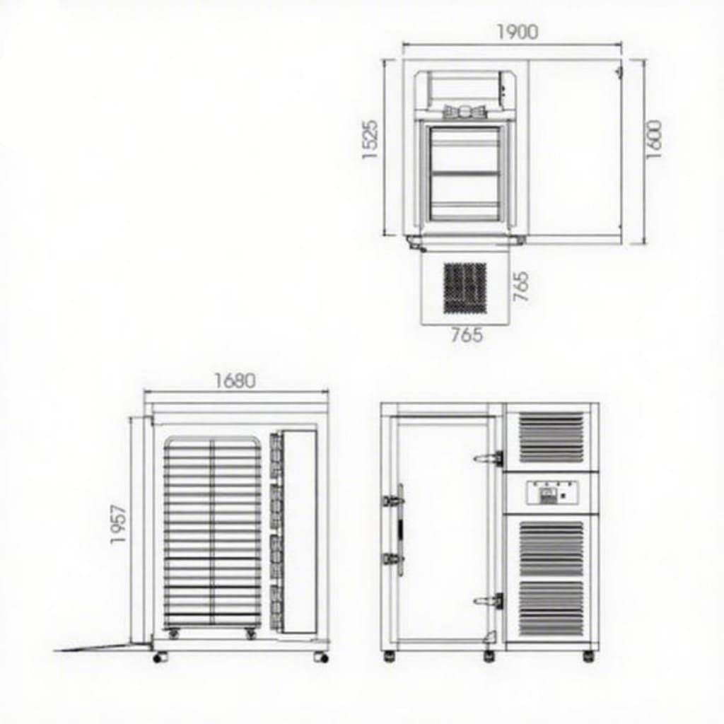 Blast Freezer Single-Door Trolley Roll-in (3)